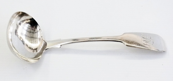 Victorian silver fiddle pattern gravy la