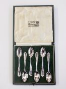 Set of six Edward VIII silver coffee spo