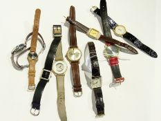 A quantity of assorted gentleman's and lady's wristwatches to include Swatch, etc. (1 box)