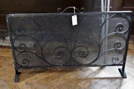 A fender, fire grate and firescreen (3)