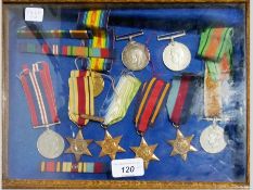 A collection of WW1 and WWII medals, to include:- four George VI Africa Stars, three WWII medals and