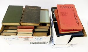 Quantity of books, mostly poetry, hardbacks to include:- Longfellow, Byron, Blake, etc., mostly