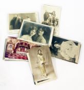 Assorted early twentieth century postcards, theatrical images (82 approx.)