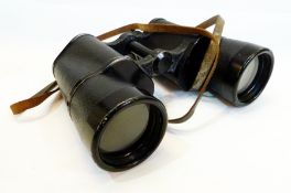 A pair of German WWII Dienstglass Carl Zeiss, Jena, 10x50 binoculars, no.2158433, H/6400