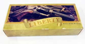 An Italian replica American 1851 Navy Yank Sheriff revolver (boxed) (non firing, barrel blocked)