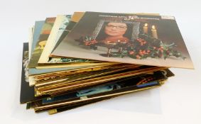 A quantity of long playing records, the Christmas broadcast by King George, Beach Boys, Frank