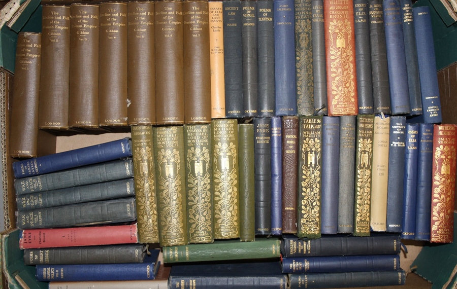 Collection of hardback pocket editions of works from the World Classics's series, in various binding