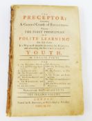 "The Preceptor - Containing a General Course of Education in 12 Parts", printed for R Dodsley,