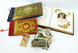 A large quantity of assorted photographs, two Persian albums, Victorian photograph album,