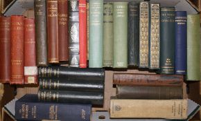 Collection of literature and poetry in hardback, mostly late Victorian and Edwardian editions to