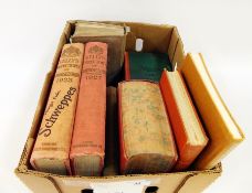 Quantity of directories, almanacks, topography and other reference books, to include:-
"Kelly's