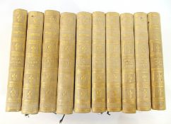 "The Works of Alfred Tennyson"
pub. Strahan & Co, London, 1870 (10 volumes), 16mo, white cloth