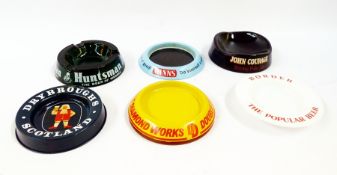 Collection of approx. 20  brewery and other advertising ashtrays