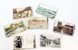 Assorted early twentieth century postcards on Cornwall and Devon (128 approx.)