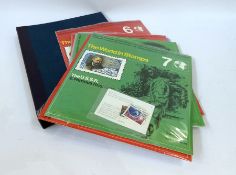 Box of stamps with albums and loose, strength in Denmark FDC's, worldwide in other albums (1 box)