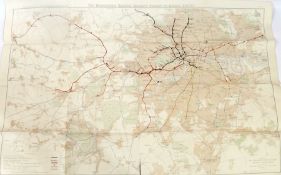 A colour map "The Underground Electric Railways Company of London, Limited" published by The