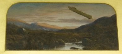 Watercolour
Waller Paton (1826-1895) 
Highland scene, signed, 7 x 16cm
