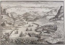 Black and white engraving 
"Vue des Dardanelles de Constantinople"