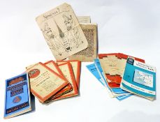 Quantity mid 20th century ordnance survey maps and a quantity of ephemera