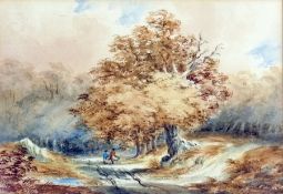 Two pairs of watercolours
Unattributed 
Rural landscapes, unsigned, (4)
