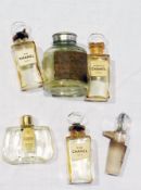 A quantity of Chanel miniature perfume bottles and other miniature perfume bottles (1 box)