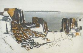 Limited edition etching and aquatint
Svenson Olof
"Rosen - old marble quarry"