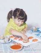 Watercolour
Harry Wingfield (1910-2002) 
Original Ladybird Books illustration depicting a young girl