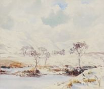 Watercolour
W. Dean
Mountainous landscape, signed, together with another 
Watercolour
Landscape with