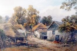 Watercolour
Unattributed 
Rural landscape, 35cm x 34cm