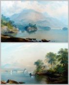 Pair of watercolours
Charles Frederick Buckley (1812-1869)
Innisfallen Island and Lake Killarney,