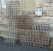 Large quantity of wine racks