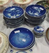 A quantity of Copenhagen Christmas plates, dates ranging from 1970 to 1990 (24) and six smaller