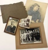 Quantity old photographic portraits and other photographs (1 box)
