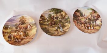 A quantity of Wedgwood limited edition Country Days plates to include "Mending the Thatch" (16)