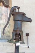 Old cast iron water pump