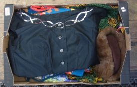 Two boxes of assorted vintage clothes (2 boxes)