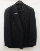 A Paul Smith grey wool suit with broad chalk stripe