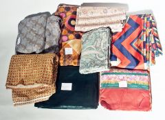 Various lengths of dressmaking material, bags of dressmaking braids, various lace, Austrian style