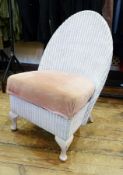 Sirrom Lloyd Loom-style nursing chair, height 80cm approx.