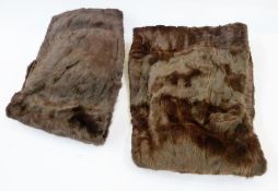 A vintage fur shawl and another (1 box) (2)