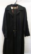 Mulberry long raincoat, in black, size medium with belt