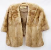 A vintage mink small cape, labelled "Adam, Meldrum and Anderson, Buffalo"