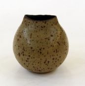 20th century studio pottery vase by Joanna Constantinidis (British 1927-2000), of bulbous form