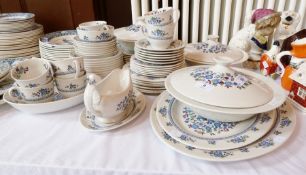 Royal Doulton rosebud decorated china part tea and dinner service