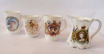 Large quantity of china and other Royal commemorative mugs and other commemorative items (1 box)