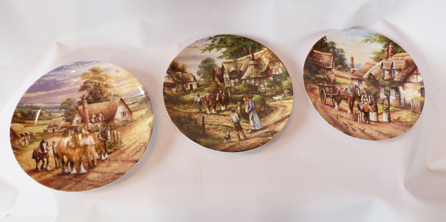 A quantity of Wedgwood Country Days plates to include "Returning Home" and others (16)
