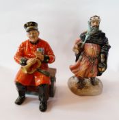 Royal Doulton figure "Past Glory", HN2484,  and "Good King Wenceslas", H2118 (2)