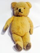 1950's Chad Valley teddy bear, with plastic button eyes