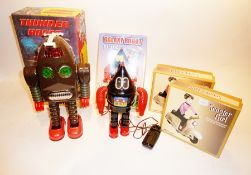 Chinese modern tinplate "Thunder Robot", battery-operated in box and Chinese "Galaxy Robot" and