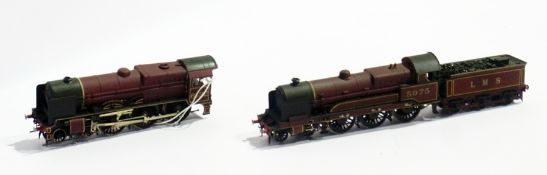 Hornby 00 gauge loco, Royal Ulster Rifleman together with a DJH 00 gauge model of the LMS engine and